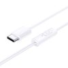 Baseus Encok CZ11 Wired Earphones USB Type-C mikrofonos fülhallgató, fehér