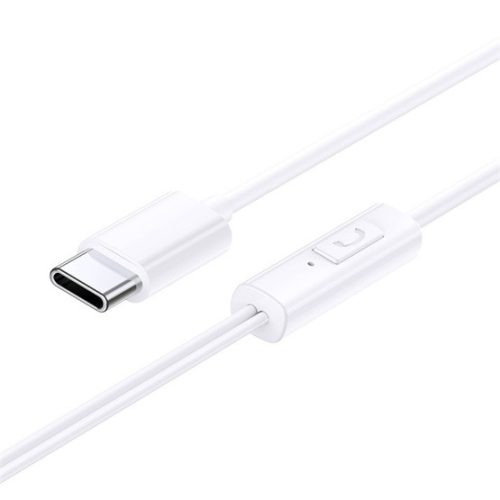 Baseus Encok CZ11 Wired Earphones USB Type-C mikrofonos fülhallgató, fehér