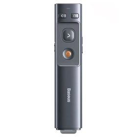   Baseus Orange Dot vezeték nélküli elemes prezenter és lézer mutató, szürke
