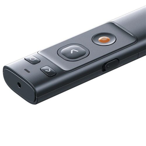 Baseus Orange Dot vezeték nélküli elemes prezenter és lézer mutató, szürke