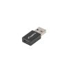 Lanberg USB-C (F) 3.1->USB-A (M) adapter, fekete