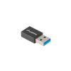Lanberg USB-C (F) 3.1->USB-A (M) adapter, fekete