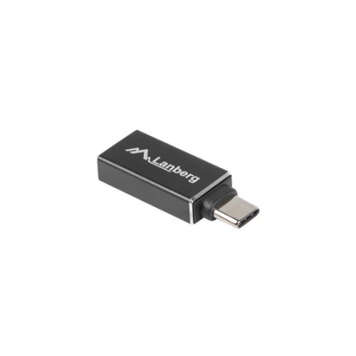 Lanberg USB-C (M) 3.1->USB-A (F) adapter, fekete, OTG