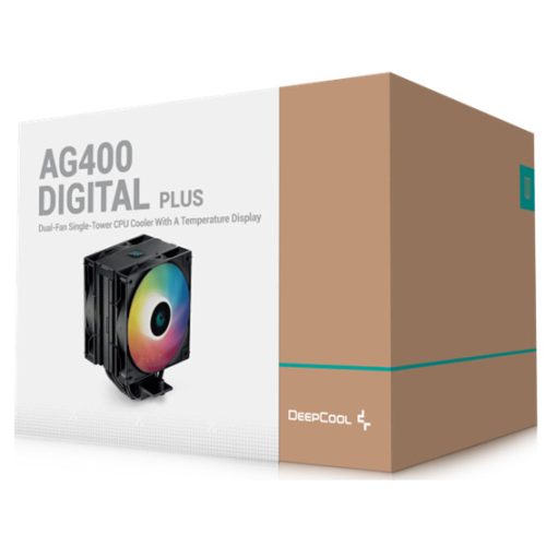 DeepCool AG400 DIGITAL PLUS - Processzor hűtő - R-AG400-BKADMP-G-1