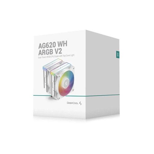 DeepCool AG620 WH ARGB V2 - Processzor hűtő - Fehér - R-AG620-WHAMMN-GJD