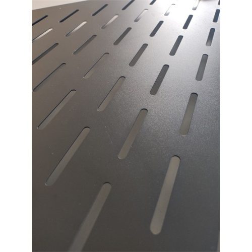 Használt Lanberg 19" kihúzható polc/tálca 1U, fekete, 1000mm mély álló szekrényhez