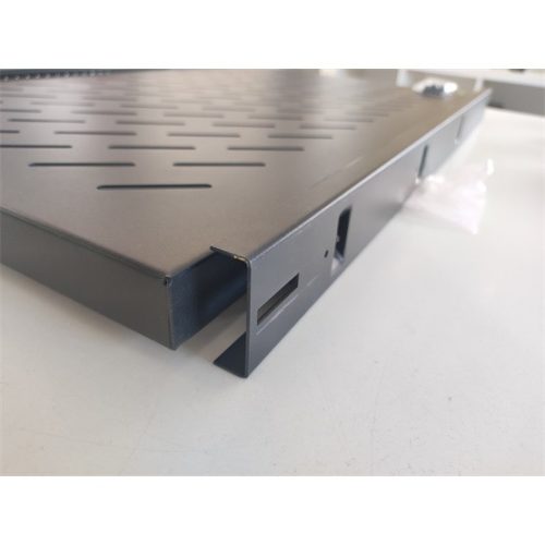 Használt Lanberg 19" kihúzható polc/tálca 1U, fekete, 1000mm mély álló szekrényhez