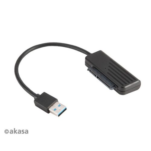 Akasa USB3.1 kábel 2,5" SATA SSD ÉS HDD adapter - 20cm - AK-AU3-07BK