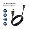 Akasa 16K DisplayPort kábel - 2m - AK-CBDP27-20BK