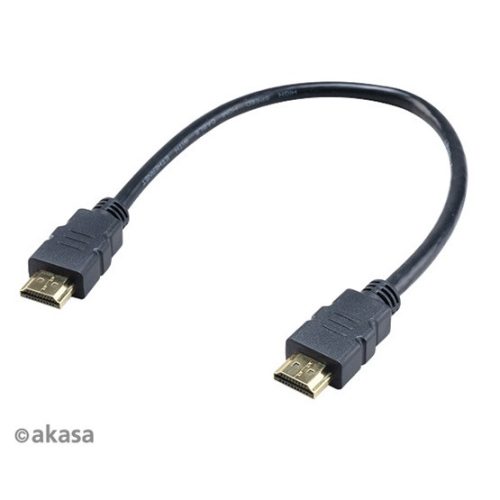 Akasa HDMI 4K kábel - AK-CBHD25-30BK - 30 cm