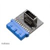 Akasa - USB3.1 - 19-pin motherboard header - AK-CBUB51-BK