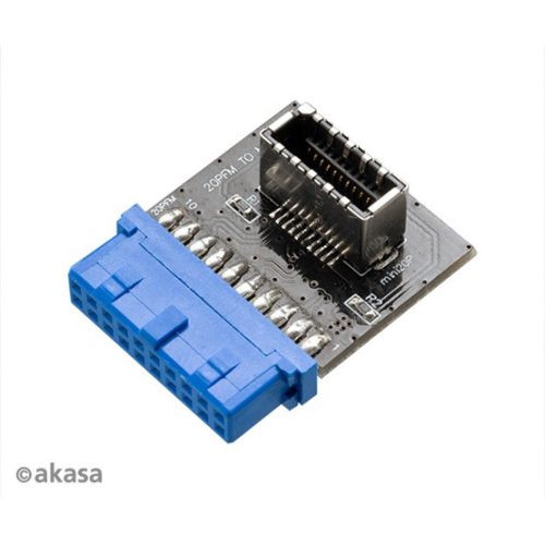 Akasa - USB3.1 - 19-pin motherboard header - AK-CBUB51-BK