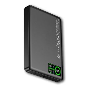   Alcor MS10000 Qi2 MagSafe Mágneses, vezeték nélküli vésztöltő, 10000 mAh, 20 W - fekete