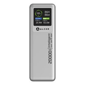   Alcor SK10P vésztöltő / külső akkumulátor 20000 mAh, 100 W – szürke