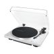 Audio-Technica AT-LP70XBTWS Teljesen automatikus, vezetéknélküli, szíjhajtású lemezjátszó, fehér-ezüst