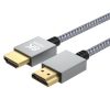 AVAX AV900 PRIME HDMI 2.1 8K/60Hz ultra vékony cink ötvözetű sodorszálas kábel, asztroszürke