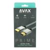 AVAX AV900 PRIME HDMI 2.1 8K/60Hz ultra vékony cink ötvözetű sodorszálas kábel, asztroszürke