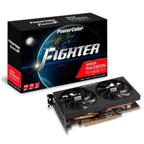 PowerColor AMD RX 6650 XT Figher 8GB GDDR6 - AXRX 6650XT 8GBD6-3DH