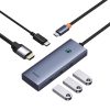 Baseus UltraJoy 5-Port HUB dokkoló állomás, szürke