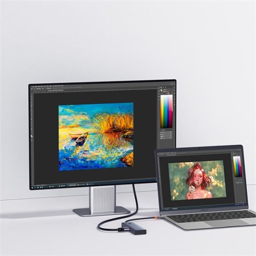 Baseus UltraJoy 5-Port HUB dokkoló állomás, szürke