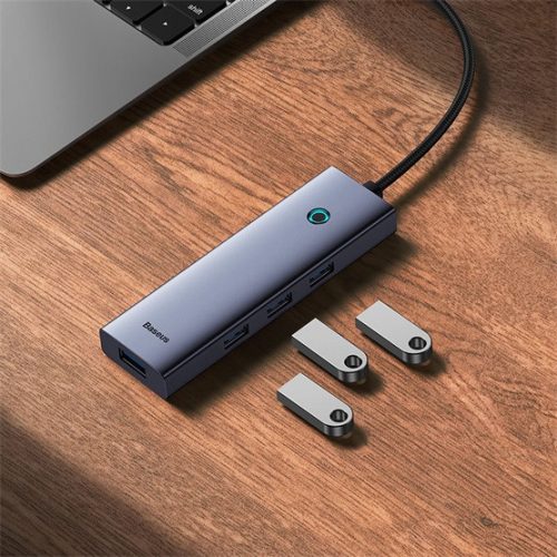 Baseus UltraJoy 5-Port HUB dokkoló állomás, szürke