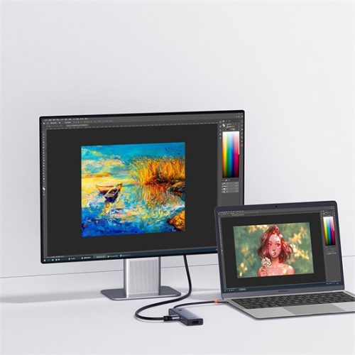 Baseus UltraJoy 5-Port HUB dokkoló állomás, szürke