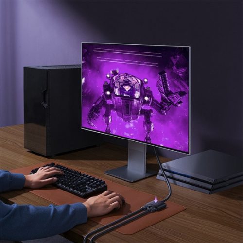 Baseus AirJoy 2-in-1 kétirányú HDMI kapcsoló, 1m HDMI kábel