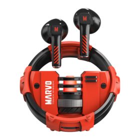 MARVO Quaz vezeték nélküli fülhallgató - piros/fekete