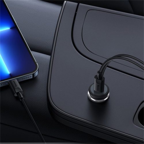 Baseus CW01 Magnetic szellőzőrácsra rögzíthető, vezeték nélküli autós telefon töltő és tartó, fekete
