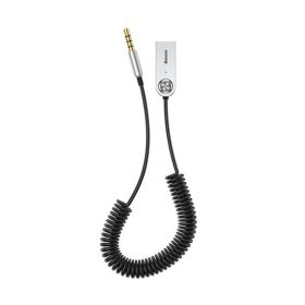   Baseus BA01 USB és Bluetooth audio adapter kábel 3,5 mm jack bemenet, fekete