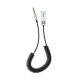Baseus BA01 USB és Bluetooth audio adapter kábel 3,5 mm jack bemenet, fekete