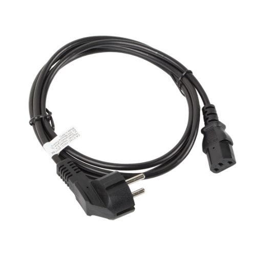 Lanberg CEE 7/7->IEC 320 C13 tápkábel 1,8 m, VDE fekete