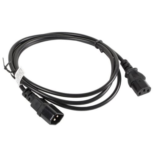 Lanberg IEC 320 C13->C14 kábel 1,8 m, fekete