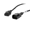 Lanberg IEC 320 C13->C14 kábel, 1,8 m, VDE, fekete