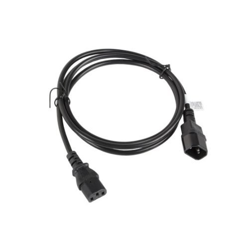 Lanberg IEC 320 C13->C14 kábel, 1,8 m, VDE, fekete
