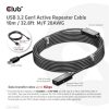 Club3D USB 3.2 Gen1 Active Repeater kábel - 10 m Male/Female