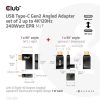 Club3D USB Type-C Gen2 Angled Adapter set of 2 up to 4K120Hz M/F