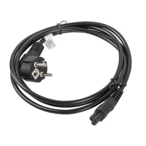 Lanberg CEE 7/7 (Mickey)->IEC 320 C5 tápkábel, 1,8 m, VDE, fekete