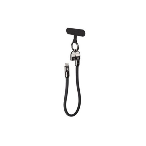 Lanberg USB Type-C (M/M) 2.0 kábel, 30 cm, csuklópánt/kulcstartó, 240W