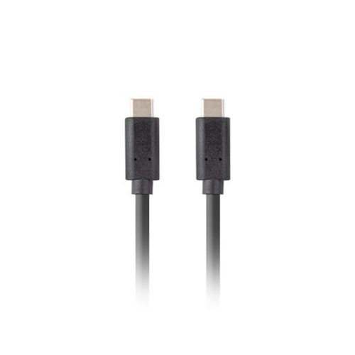 Lanberg USB-C (M/M) 3.1 Gen 2 kábel, 0,5 m, 10 Gb/s PD 100W, fekete
