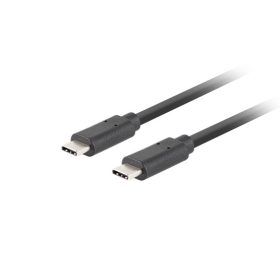   Lanberg USB-C 3.1 Gen2 kábel, 1,8 m, Quick Charge 4.0 PD100W, fekete