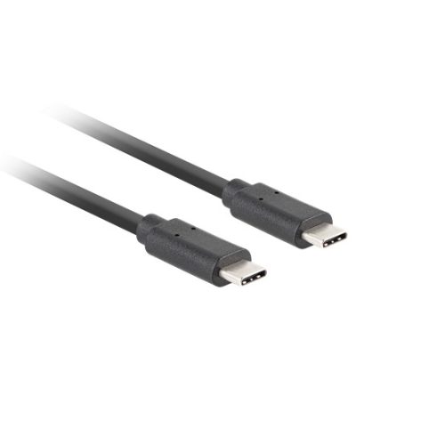 Lanberg USB-C 3.1 Gen2 kábel, 1,8 m, Quick Charge 4.0 PD100W, fekete