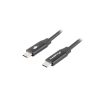Lanberg USB-C 2.0 kábel, 1,8 m, Quick Charge 4.0 PD60W, fekete