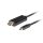 Lanberg USB-C (M)->HDMI (M) kábel, 1,8 m, 4K 60 Hz, fekete