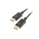 Lanberg displayport v1.2 kábel, 4K@60Hz, 3 méter, fekete