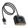 Baseus Square Round 4-in-1 USB Type-A HUB dokkoló állomás, 1 m, fekete