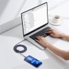 Baseus Crystal Shine USB Type-C – iPhone, 20W gyorstöltő adatkábel, 2m, fekete