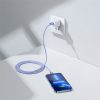 Baseus Crystal Shine USB Type-C – iPhone, 20W gyorstöltő adatkábel, 2m, lila