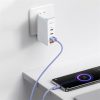 Baseus Crystal Shine USB Type-A – USB Type-C, 100W gyorstöltő adatkábel, 2m, lila