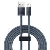 Baseus Dynamic USB Type-A – iPhone, 2.4A gyorstöltő adatkábel, 2m, szürke